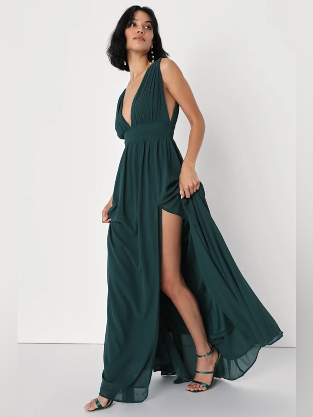 Lulus Heavenly Hues Forest Green Maxi Dress - Picture 3 of 8